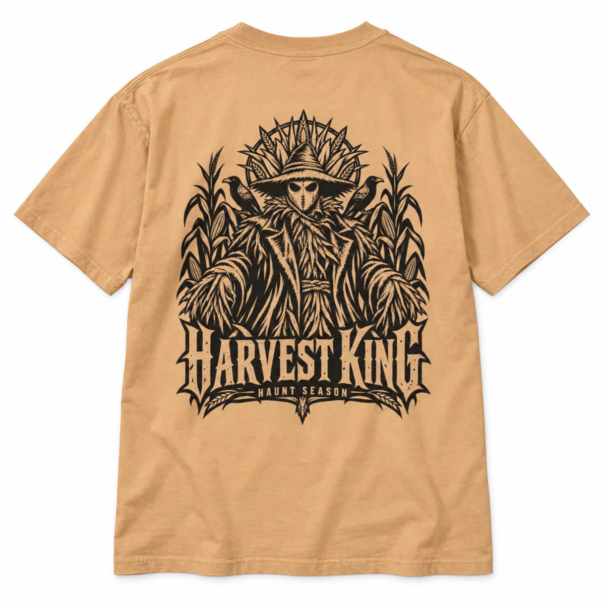 Harvest King khaki heavyweight Halloween t-shirt from Haunt Season.